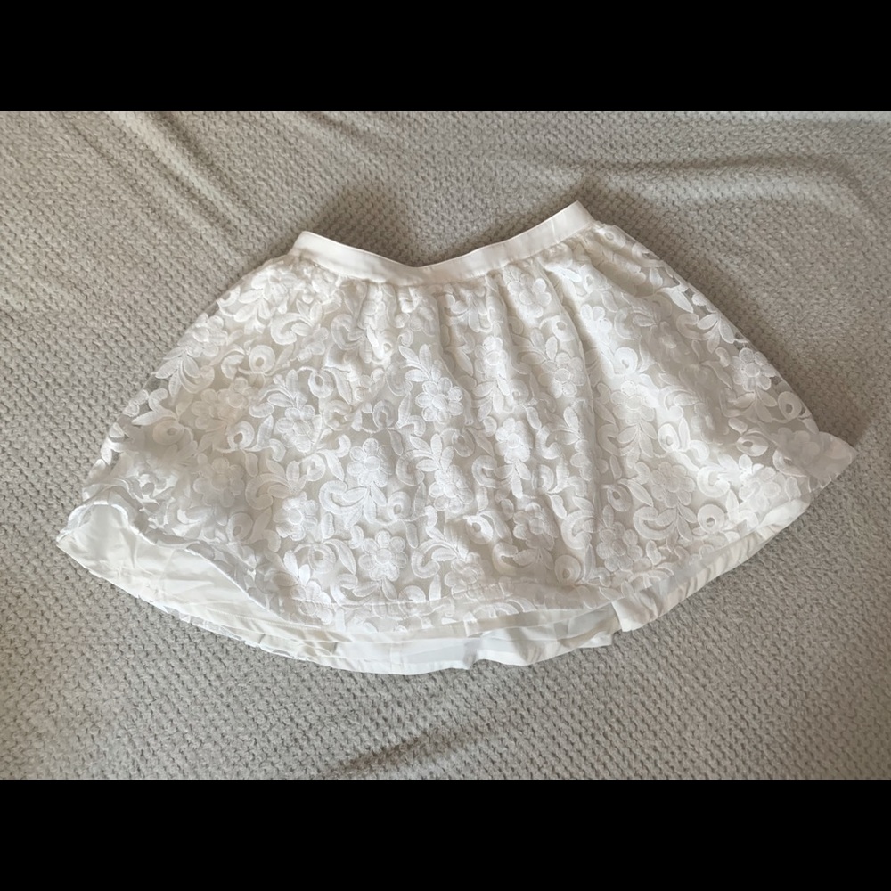 High Waisted Textured Skirt